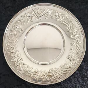 Vintage Kirk Stieff SilverPlate Round Tray-1727
